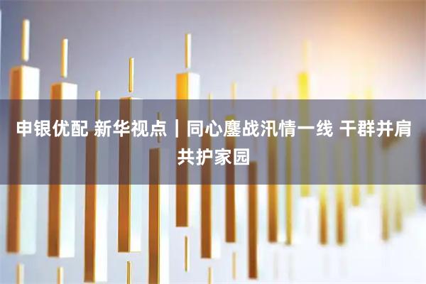 申银优配 新华视点｜同心鏖战汛情一线 干群并肩共护家园