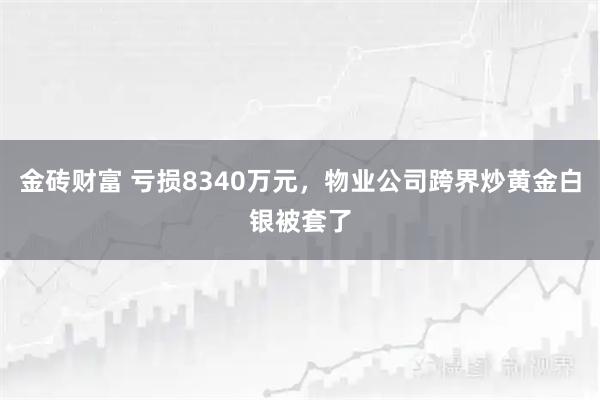 金砖财富 亏损8340万元，物业公司跨界炒黄金白银被套了